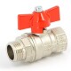 Uni-Fitt Кран шаровой VIVO HВ DN 20, 3/4", бабочка-0