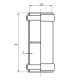 Муфта двухраструбная HTMM Ostendorf HT-4