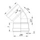 Отвод двухраструбный KGBD 2М Ostendorf KG-2