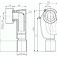 Сифон HL134.0 встраиваемый в стену-1