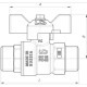 Кран шаровой LD Pride 304 Н-Н бабочка-1