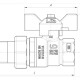 Краны шаровые LD Pride 306 В-ГШ бабочка-1