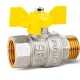 Краны шаровые LD Pride 352 GAS В-Н бабочка-0