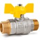 LD Pride 354 GAS Кран шаровой латунный DN20, Н-Н, бабочка-0