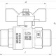 LD Pride 354 GAS Кран шаровой латунный DN20, Н-Н, бабочка-1