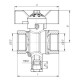 Кран шаровой LD Pride 340 В-В бабочка-1