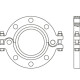 GRX Фланец накидной разъемный грувлок DN 50, 60, 2"-3