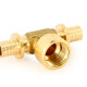 Uni-Fitt Тройник аксиальный-В 16x1/2"x16-0