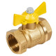 Valfex GP Кран шаровой латунный для газа В-В DN20, 3/4" бабочка-1