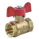 Valfex OPTIMA Кран шаровой латунный В-В DN20, 3/4" бабочка-0