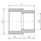 SLT BLOCKFIRE Муфта переходная PP-R В-В-2
