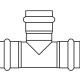 UNI-FITT AISI304 Тройник пресс нержавеющий-1