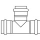 UNI-FITT AISI304 Тройник пресс редукционный нержавеющий-1
