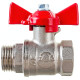 Valfex OPTIMA Кран шаровой никелированный Н-В DN15, 1/2" бабочка-0