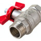 Valfex OPTIMA Кран шаровой никелированный Н-В DN15, 1/2" бабочка-2