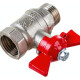 Valfex OPTIMA Кран шаровой никелированный Н-В DN15, 1/2" бабочка-3