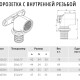 ABC-PEX Водорозетка аксиальная ВР-1