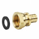 Varmega Slide-fit Муфта аксиальная НГ 20x1/2", латунь-0