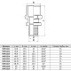 VARMEGA Slide-fit Муфта аксиальная НР латунь-1