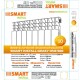 Smart Install Радиатор биметаллический biEasy One 500 558x750x78, 10 секций, 1310 Вт-4