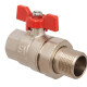 Smart Install Кран шаровой латунный с американкой В-Н DN 20, 3/4" бабочка-1