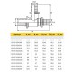 ELSEN Monolit Тройник редукционный латунный Ø20-20-16-3