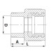 Fusitek Муфта комбинированная PP-R 40x1.1/4" ВР-1