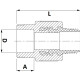 Fusitek Муфта комбинированная PP-R 40x1.1/4" НР-1