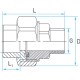 SLT AQUA Муфта комбинированная разъемная PP-R 40×1.1/4" НР-1