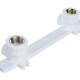 SLT AQUA Отвод комбинированный двойной PP-R ВР с креплением-2