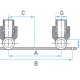 SLT AQUA Отвод комбинированный двойной PP-R НР с креплением-1