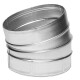 V-VENT Отвод 15° круглого сечения оцинкованный-0
