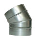 V-VENT Отвод 30° круглого сечения оцинкованный-0
