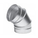 V-VENT Отвод 60° круглого сечения оцинкованный-0