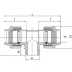 Unidelta Тройник с наружной резьбой ПНД 25x1/2"x25-3