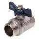 AQUALINK Кран шаровой В-Н PN 40, DN 25, 1" бабочка-1