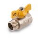 AQUALINK Кран шаровой для газа В-Н PN 40, DN 15, 1/2" бабочка-1