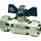 AQUALINK Кран шаровой для МП труб обжим-обжим-0