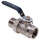 AQUALINK Кран шаровой со сгоном В-Н PN 40, DN 25, 1" рычаг-0