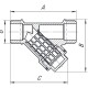 AQUALINK Фильтр сетчатый косой Н-Н-2