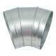 Отвод оцинкованный 45º XOTPIPE O-ME-ZN L-1-45-0