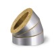 Отвод кашированный негорючий 45° XOTPIPE SP-100 L-45 Alu1-0