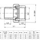 Smart Install Соединение разъемное латунное В-Н-2