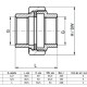 Smart Install Соединение разъемное латунное с НГ В-В-1