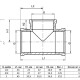Smart Install Тройник латунный В-В-В-2