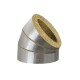 Отвод кашированный 45° XOTPIPE SP-120 L-45 Alu-0