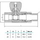 SLT AQUA Кран шаровой PP-R для радиатора прямой-1
