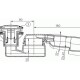 Сифон для душевого поддона HL514/SN-2