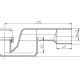 Сифон для ванн HL500N с резьбовым подсоединением-1