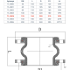 TAFLINE Антивибрационная вставка фланцевая TLV PN 16, DN 125-1